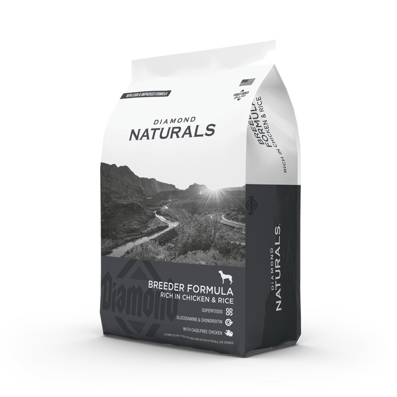 Diamond Naturals Breeder Formula Chicken & Rice сухой корм с курицей для собак на всех стадиях жизненного цикла 20 кг - фото 2