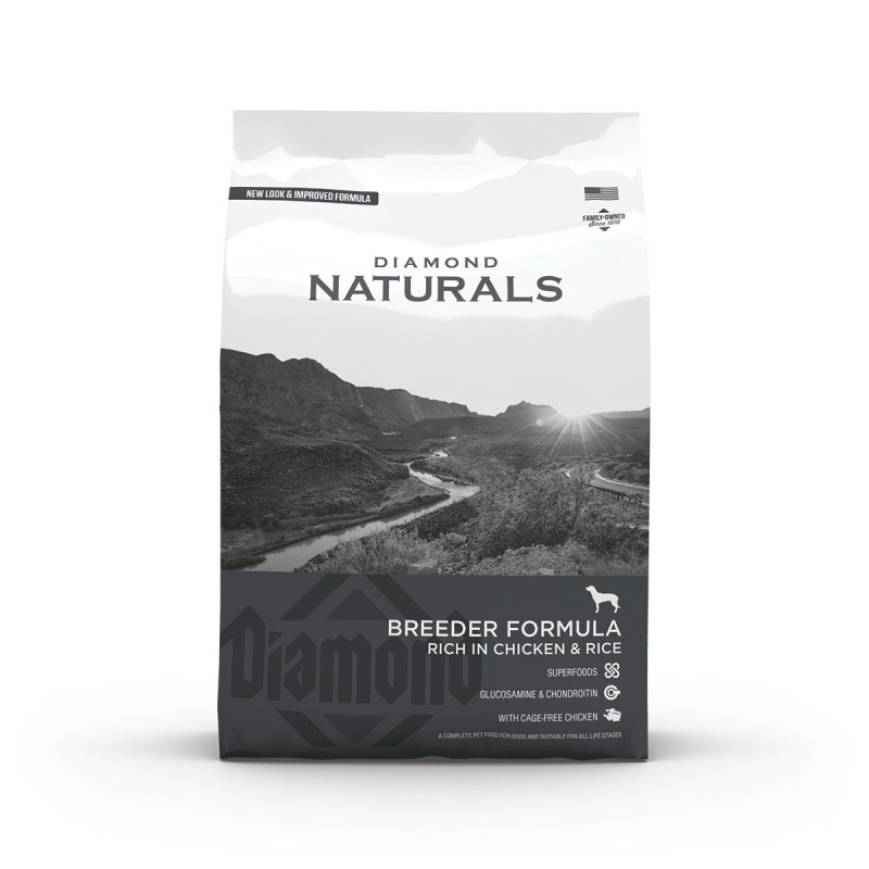 Diamond Naturals Breeder Formula Chicken & Rice сухой корм с курицей для собак на всех стадиях жизненного цикла 20 кг