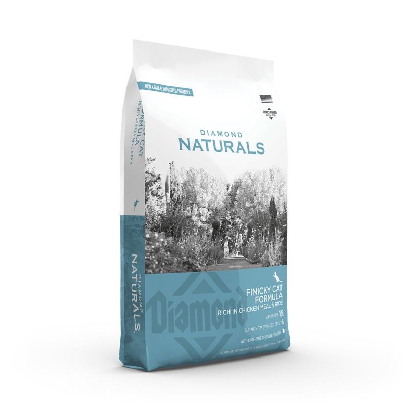 Diamond Naturals Finicky Cat Chicken & Rice сухой корм с курицей для стерилизованных котов 1 кг - фото 3