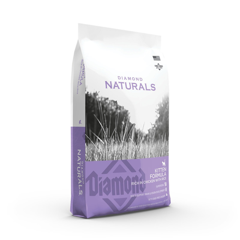 Diamond Naturals Kitten Chicken & Rice сухой корм с курицей для котят 1 кг - фото 2