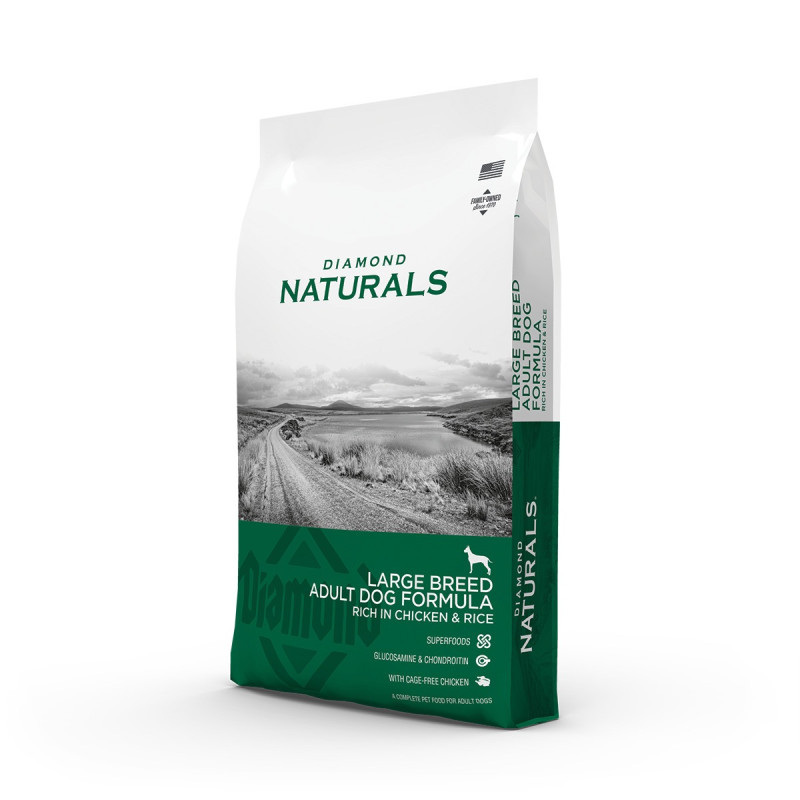 Diamond Naturals Adult Large Breed Chicken & Rice сухой корм с курицей для собак крупных пород 15 кг - фото 2