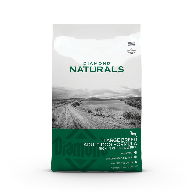 Diamond Naturals Adult Large Breed Chicken & Rice сухой корм с курицей для собак крупных пород 15 кг
