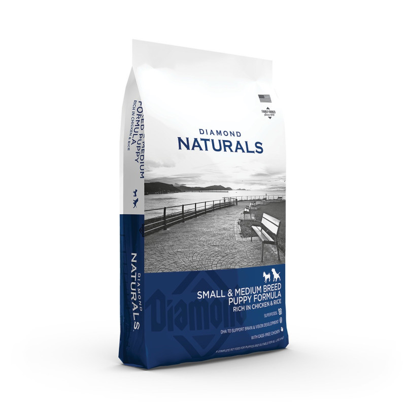 Diamond Naturals Puppy Small & Medium Breed Chicken & Rice сухий корм з куркою для цуценят середніх та дрібних порід 7.5 кг - фото 3