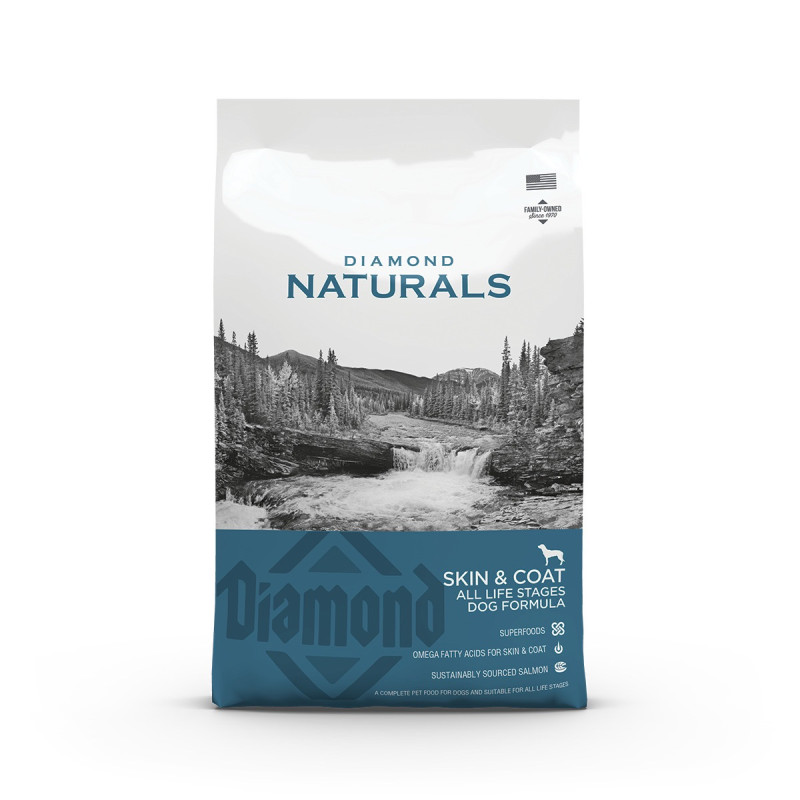 Diamond Naturals All Life Stages Dog Skin & Coat сухой корм для здоровья кожи и шерсти собак на всех стадиях жизненного цикла 15 кг