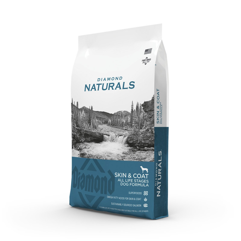 Diamond Naturals All Life Stages Dog Skin & Coat сухой корм для здоровья кожи и шерсти собак на всех стадиях жизненного цикла 15 кг - фото 2