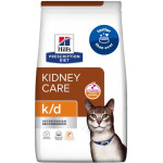 Hill's PD Feline K/D сухой корм с лососем для котов с заболеваниями почек, 400 гр