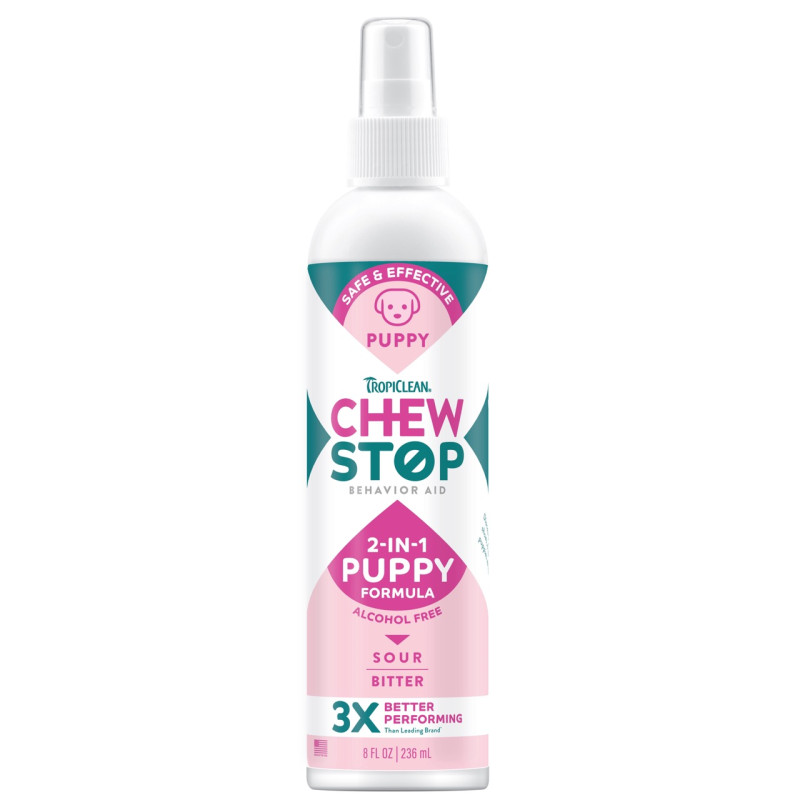 TropiClean Chew Stop спрей от погрызов для щенят, 236 мл