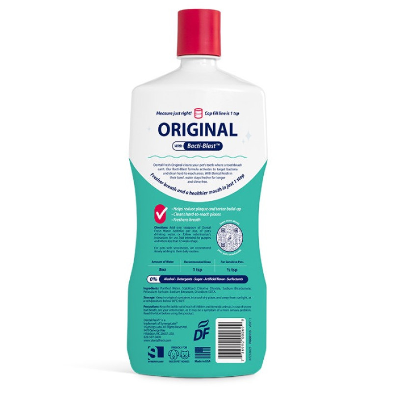 SynergyLabs Dental Fresh еліксир від зубного нальоту та запаху з пащі у собак та котів, 946 мл - фото 2