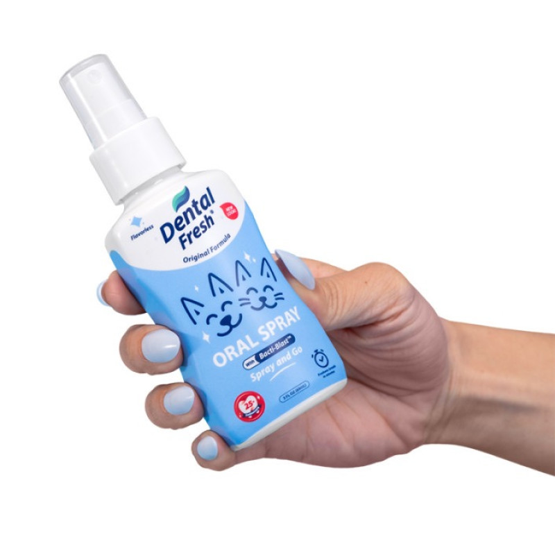SynergyLabs Dental Fresh Oral Spray спрей от зубного налета для собак и котов, 89 мл - фото 4