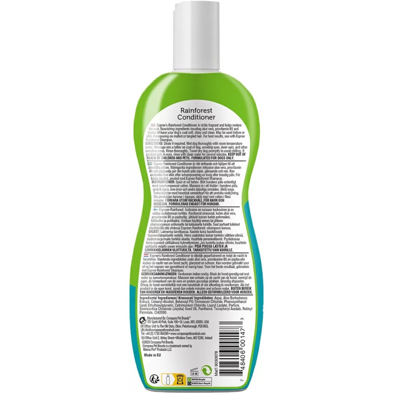 Espree Rainforest Conditioner кондиціонер для собак із ароматом тропічного лісу, 355 мл - фото 2