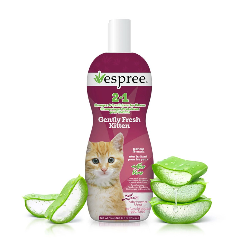 Espree Gentle Fresh Kitten Shampoo & Conditioner шампунь-кондиционер для котят, 591 мл