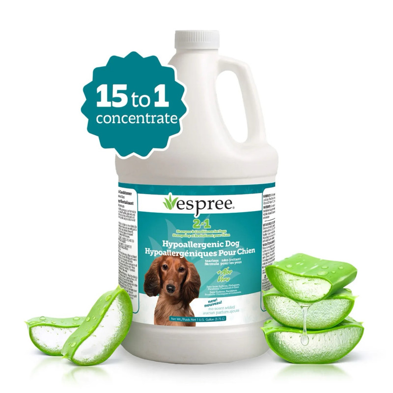 Espree Hypo-Allergenic Dog Shampoo & Conditioner гипоаллергенный шампунь-кондиционер для собак, 3.79 л - фото 3