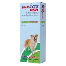 Bravecto TriUNO таблетки от клещей, блох и глистов для собак 10-20 кг, 3 шт