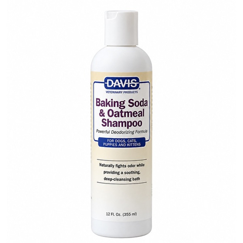 Davis Baking Soda & Oatmeal дезодорирующий шампунь для собак и котов, 355 мл