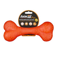 AnimAll Fun Bone ароматизована іграшка для собак, 12 см, помаранчевий