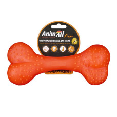 AnimAll Fun Bone ароматизована іграшка для собак, 12 см, помаранчевий