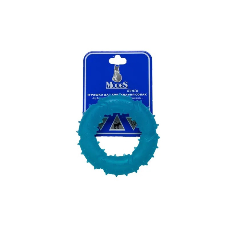 Modes Denta Ring іграшка для собак, 9 см, синій