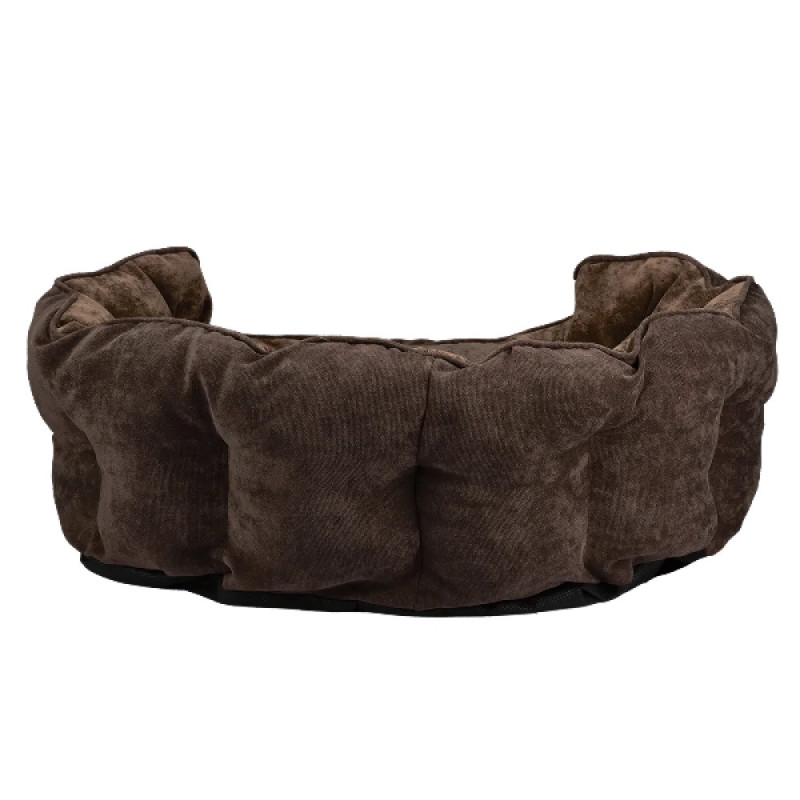 AnimAll Royal Velours лежак для собак и котов, 53х47х21 см, коричневый - фото 3