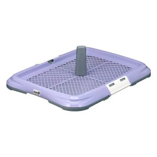 AnimAll туалет для собак зі стовпчиком, фіолетовий, 47 см × 35 см × 5 cм