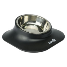 AnimAll Single Bowl миска для тварин на підставці, 420 мл, чорний