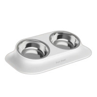 AnimAll Double Bowl миска для животных двойная на подставке, 2 шт х 420 мл, белый