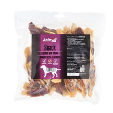 AnimAll Snack лакомства для собак уха кролика с мясом утки, 500 гр