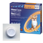 NexGard Spectra (Нексгард Спектра) таблетки от блох, клещей и гельминтов для собак весом от 2 до 3.5 кг, 1 шт