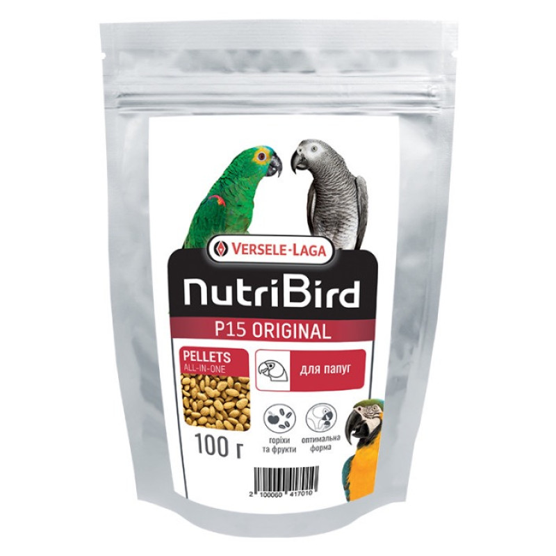 Versele-Laga NutriBird P15 Original корм для великих папуг, 100 гр