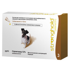 Стронгхолд капли от блох для собак весом 5-10 кг, 3 пип