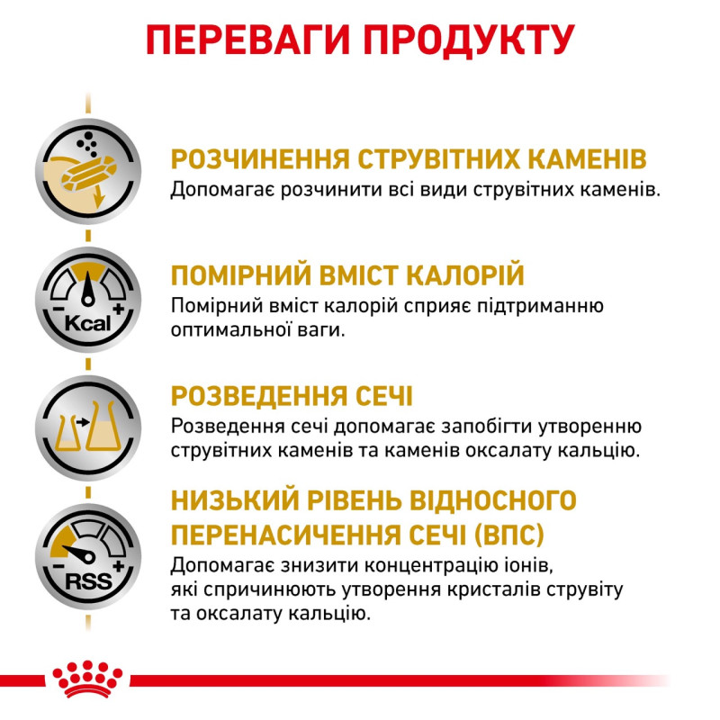 Royal Canin Urinary S/O Moderate Calorie Dog сухий корм для собак із сечокам'яною хворобою, 1.5 кг - фото 4