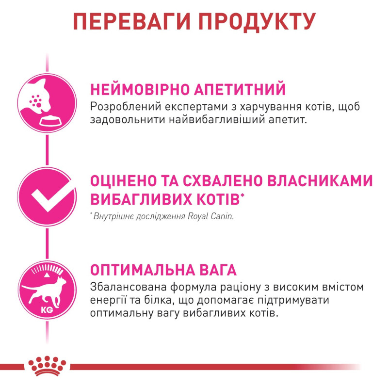 Royal Canin Exigent Fussy сухий корм для вибагливих котів, 2 кг - фото 2