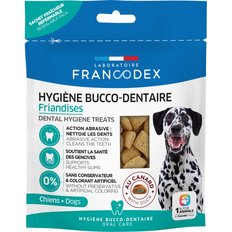 Francodex Dental Hygiene Treats For Dogs лакомства для чистки зубов у собак, 75 гр