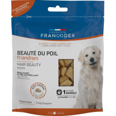 Francodex Hair Beauty Treats Dogs/Puppies лакомства для кожи и шерсти у собак, 75 гр