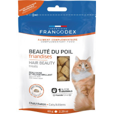 Francodex Hair Beauty Treats Cats/Kittens ласощі для шкіри та шерсті у котів, 65 гр