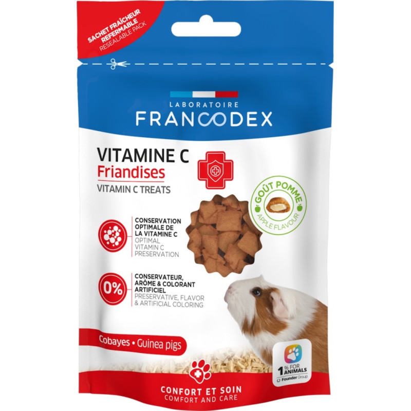 Francodex Vitamin C Treats лакомства для морских свинок, 50 гр