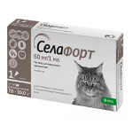 Селафорт капли от блох и глистов для котов 7.6-10 кг, 1 пип