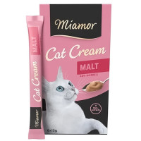Miamor Cream Malt жидкое лакомство для котов с солодом, 15 гр х 6 шт