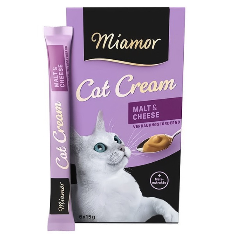 Miamor Cream Malt жидкое лакомство для котов со сливками, 15 гр х 6 шт