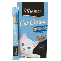 Miamor Cream Junior жидкие лакомства для котят с таурином, 15 гр х 6 шт