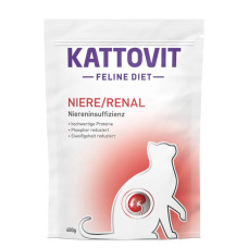 Kattovit Veterinary Niere Renal сухой корм для котов с заболеваниями почек, 400 г