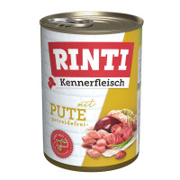 Rinti Kennerfleisch Mit Pute вологий корм для собак з індичкою, 400 гр
