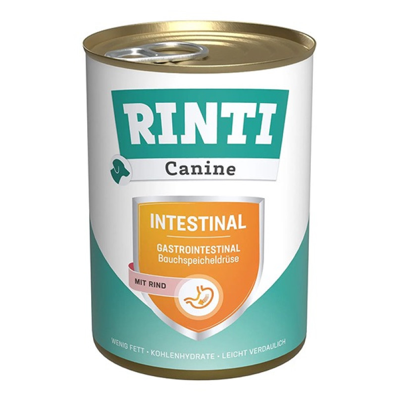 Rinti Canine Veterinary Intestinal Mit Rind влажный корм для собак с заболеваниями ЖКТ, 400 гр