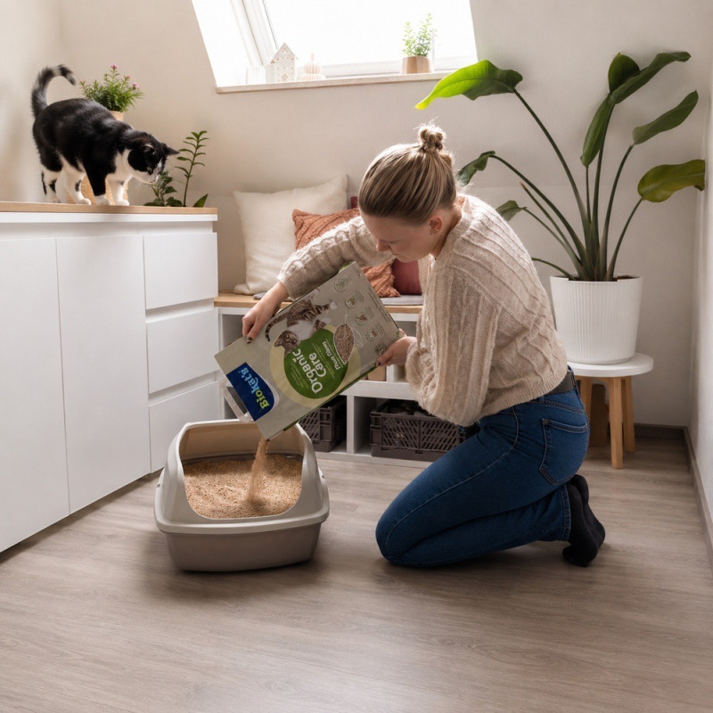 Biokat's Organic Care растительный наполнитель для кошачьего туалета, 3.2 кг - фото 5