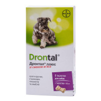 Drontal (Дронтал) засіб від глистів для собак, 6 табл.