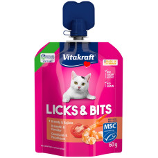 Vitakraft Lick & Bits Shrimp рідкі ласощі для котів з креветками, 60 г