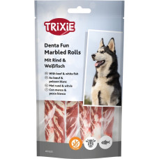 Trixie Denta Fun Marbled Rolls лакомство для собак с говядиной, 12 см, 70 гр