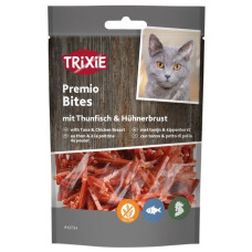 Trixie Premio Tuna Bites ласощі для котів з куркою та рибою 50 гр