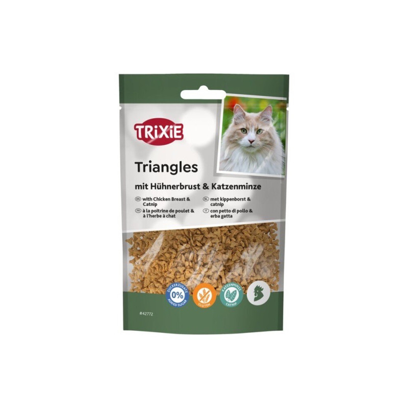 Trixie Triangles лакомство для котов с курицей и мятой, 50 г