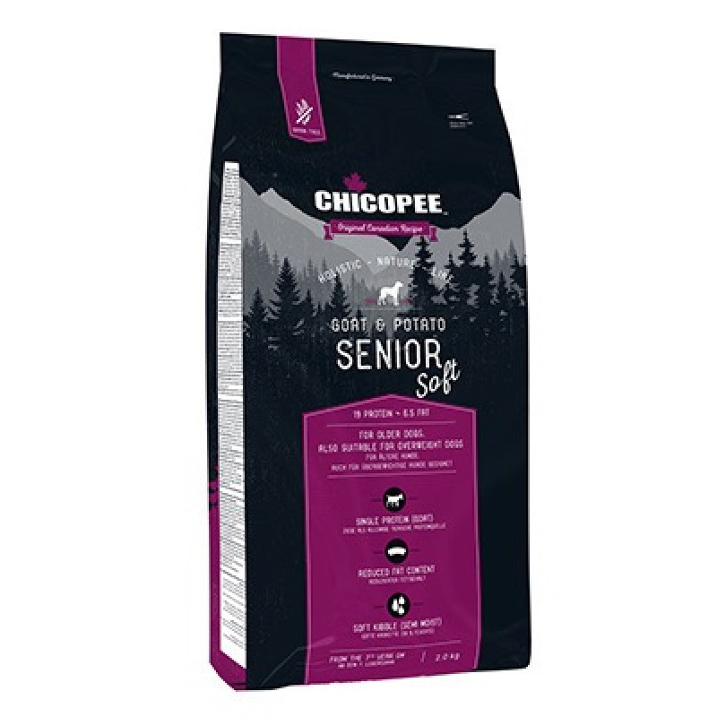 Chicopee HNL Senior Soft Goat & Potato сухой корм с козлятиной для пожилых собак, 2 кг