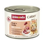 Animonda Carny Adult Beef And Chicken вологий корм з яловичиною та куркою для котів, 200 гр
